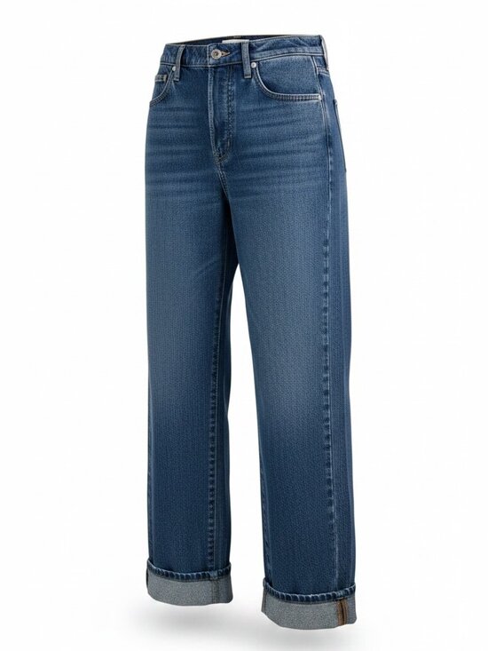 We The Free Denim - We The Free Wide Leg Button Fly Jeans – Size 30 – Medium Wash